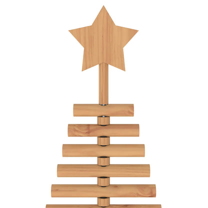 vidaXL Wooden Christmas Tree KOTKA 210 cm Solid Pine Wood Brown Finish