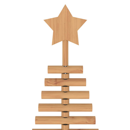 vidaXL Wooden Christmas Tree KOTKA 240 cm Solid Pine Wood Brown Finish