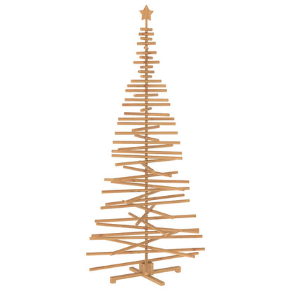 vidaXL Wooden Christmas Tree KOTKA 240 cm Solid Pine Wood Brown Finish