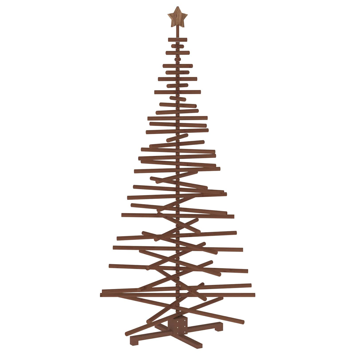 vidaXL Wooden Christmas Tree KOTKA 210 cm Solid Pine Wood