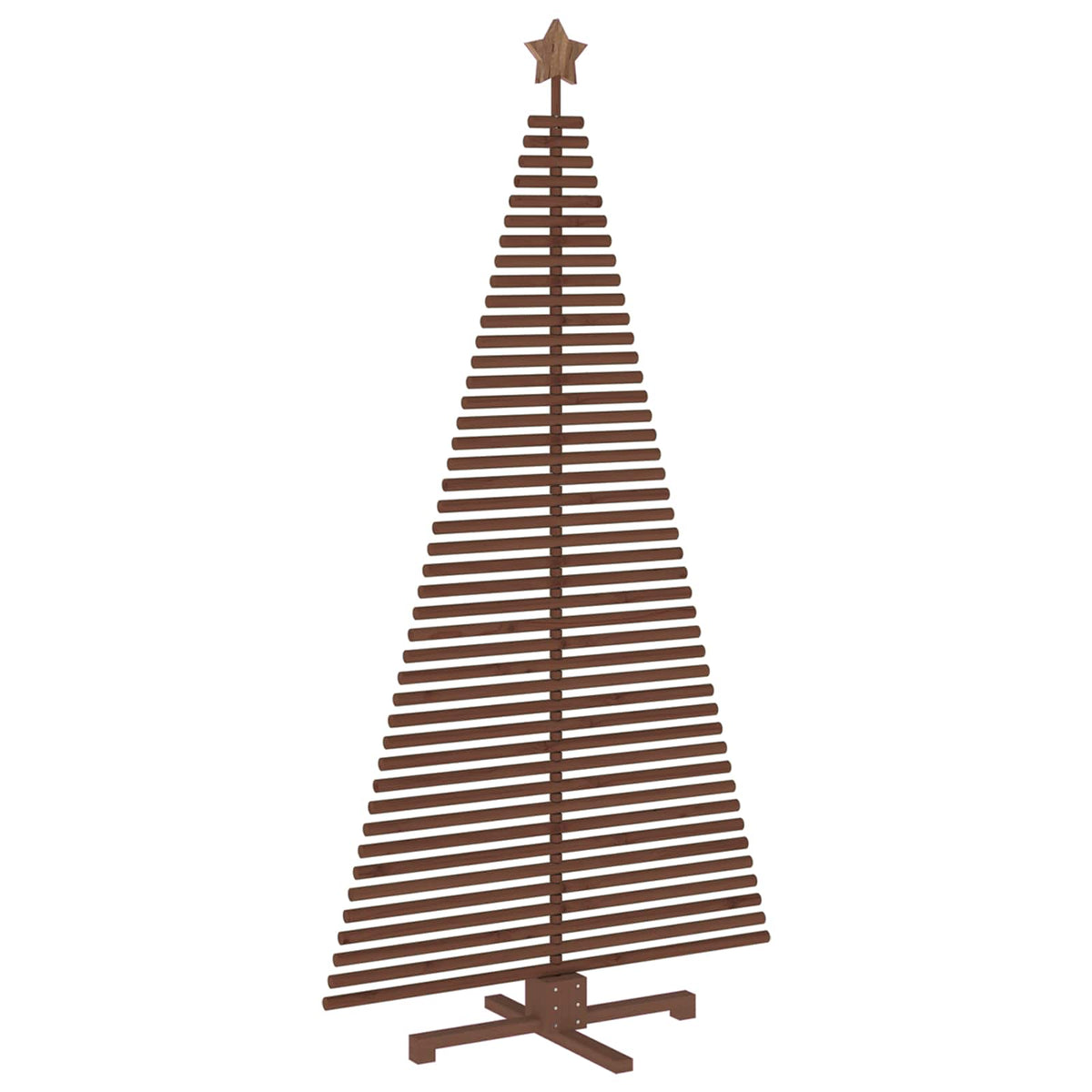 vidaXL Wooden Christmas Tree KOTKA 210 cm Solid Pine Wood