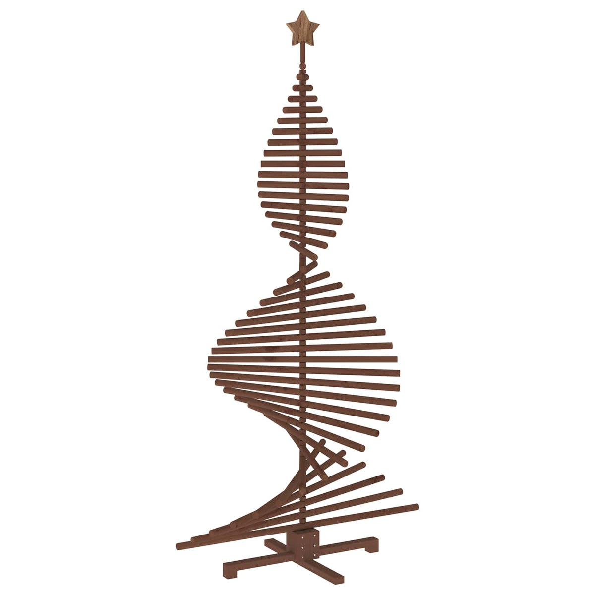 vidaXL Wooden Christmas Tree KOTKA 210 cm Solid Pine Wood