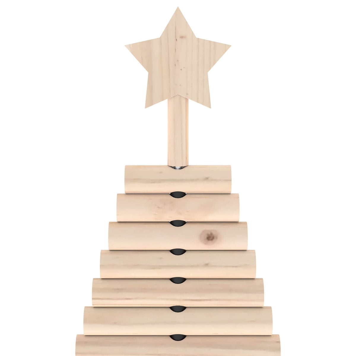 vidaXL Wooden Christmas Tree KOTKA 120 cm Solid Pine Wood Natural