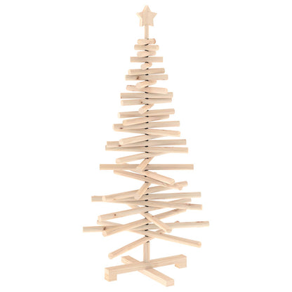 vidaXL Wooden Christmas Tree KOTKA 120 cm Solid Pine Wood Natural