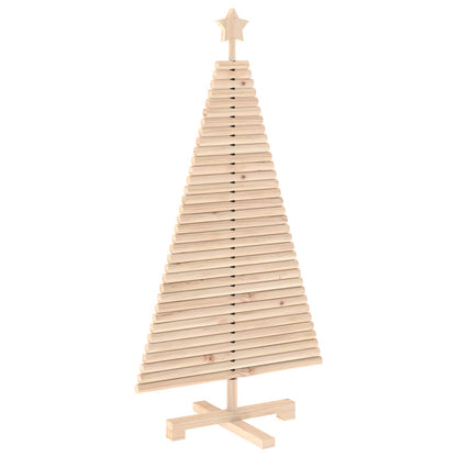 vidaXL Wooden Christmas Tree KOTKA 120 cm Solid Pine Wood Natural