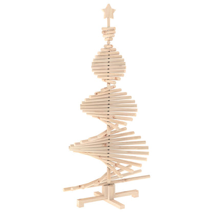 vidaXL Wooden Christmas Tree KOTKA 150 cm Solid Pine Wood Natural