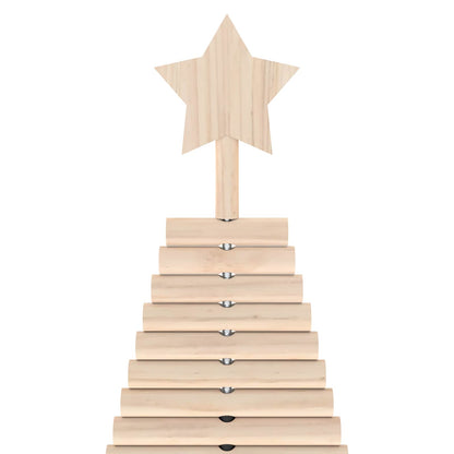 vidaXL Wooden Christmas Tree KOTKA 210 cm Solid Pine Wood Natural