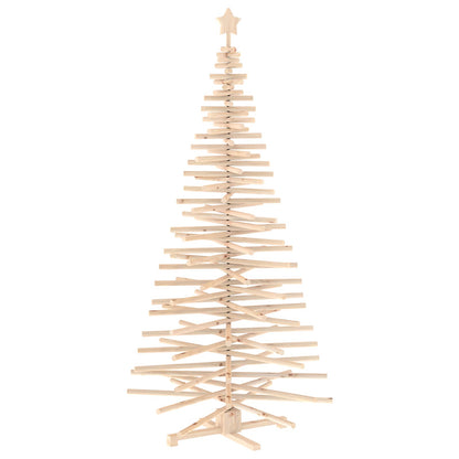 vidaXL Wooden Christmas Tree KOTKA 210 cm Solid Pine Wood Natural