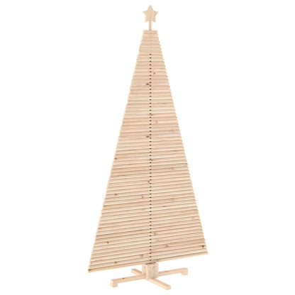 vidaXL Wooden Christmas Tree KOTKA 210 cm Solid Pine Wood Natural