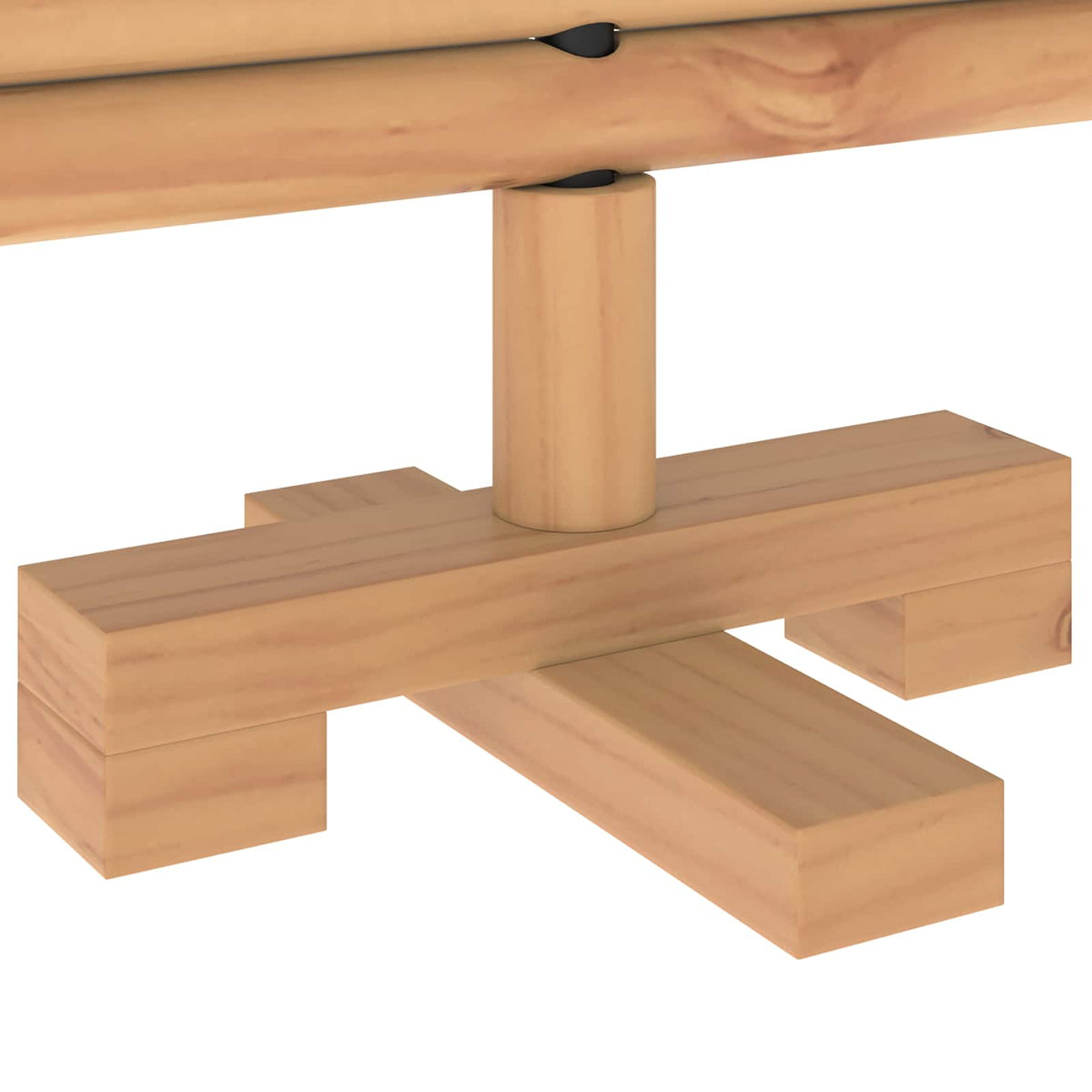 vidaXL Wooden Christmas Tree KOTKA 60 cm Solid Pine Wood Brown Finish
