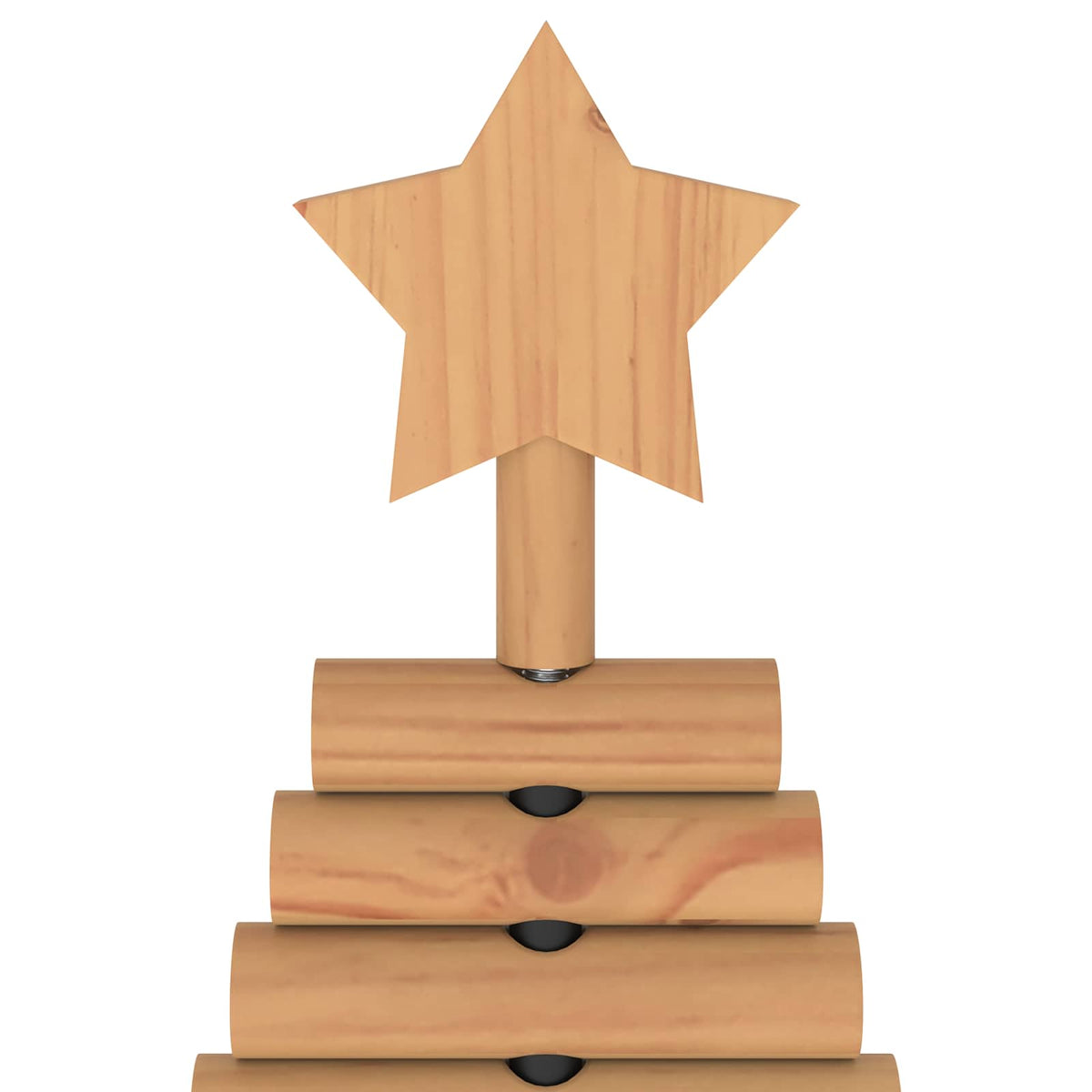 vidaXL Wooden Christmas Tree KOTKA 60 cm Solid Pine Wood Brown Finish