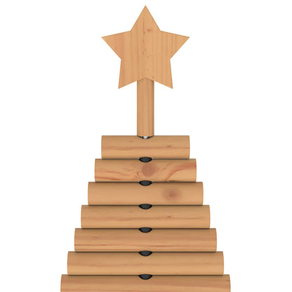 vidaXL Wooden Christmas Tree KOTKA 120 cm Solid Pine Wood Brown Finish
