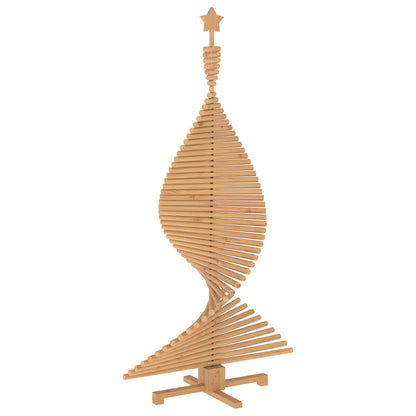 vidaXL Wooden Christmas Tree KOTKA 180 cm Solid Pine Wood Brown Finish