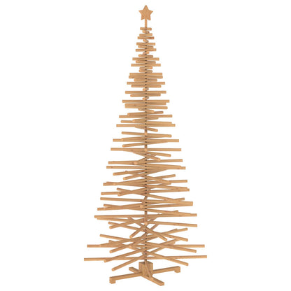 vidaXL Wooden Christmas Tree KOTKA 240 cm Solid Pine Wood Brown Finish