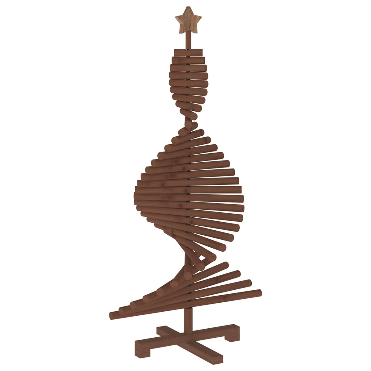 vidaXL Wooden Christmas Tree KOTKA 120 cm Solid Pine Wood