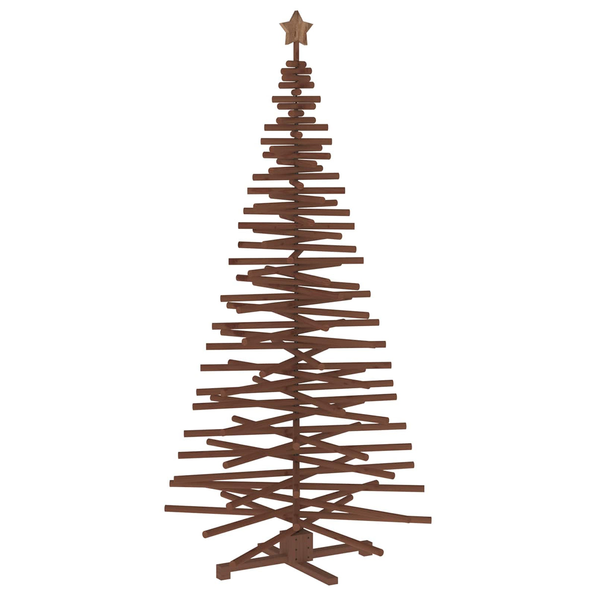 vidaXL Wooden Christmas Tree KOTKA 210 cm Solid Pine Wood