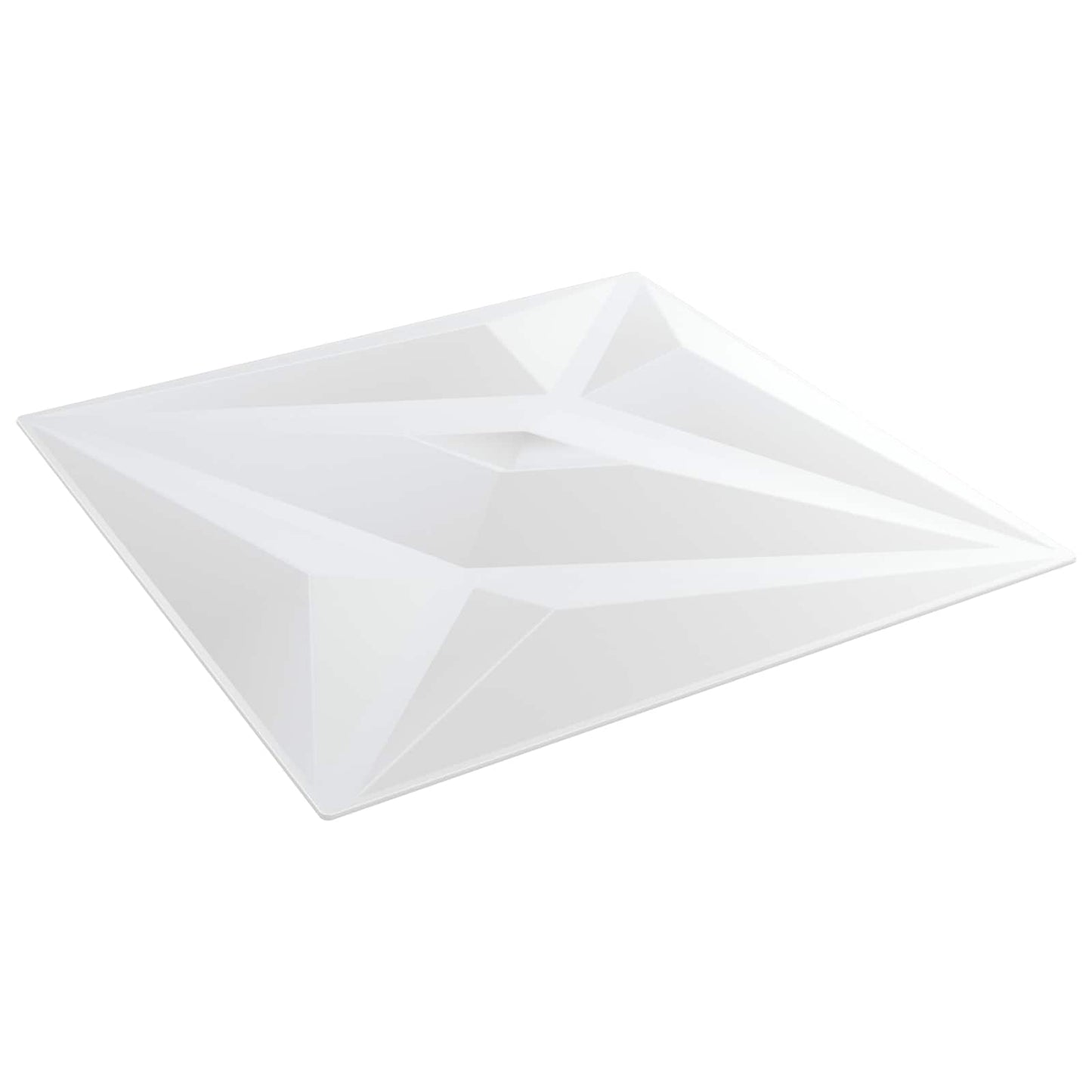 vidaXL Wall Panels Star 12 pcs White star 50 x 50 cm XPS Foam