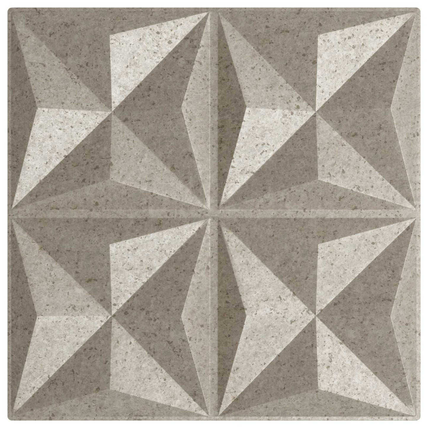 vidaXL Wall Panels 48 pcs Origami beton 50 x 50 cm XPS Foam