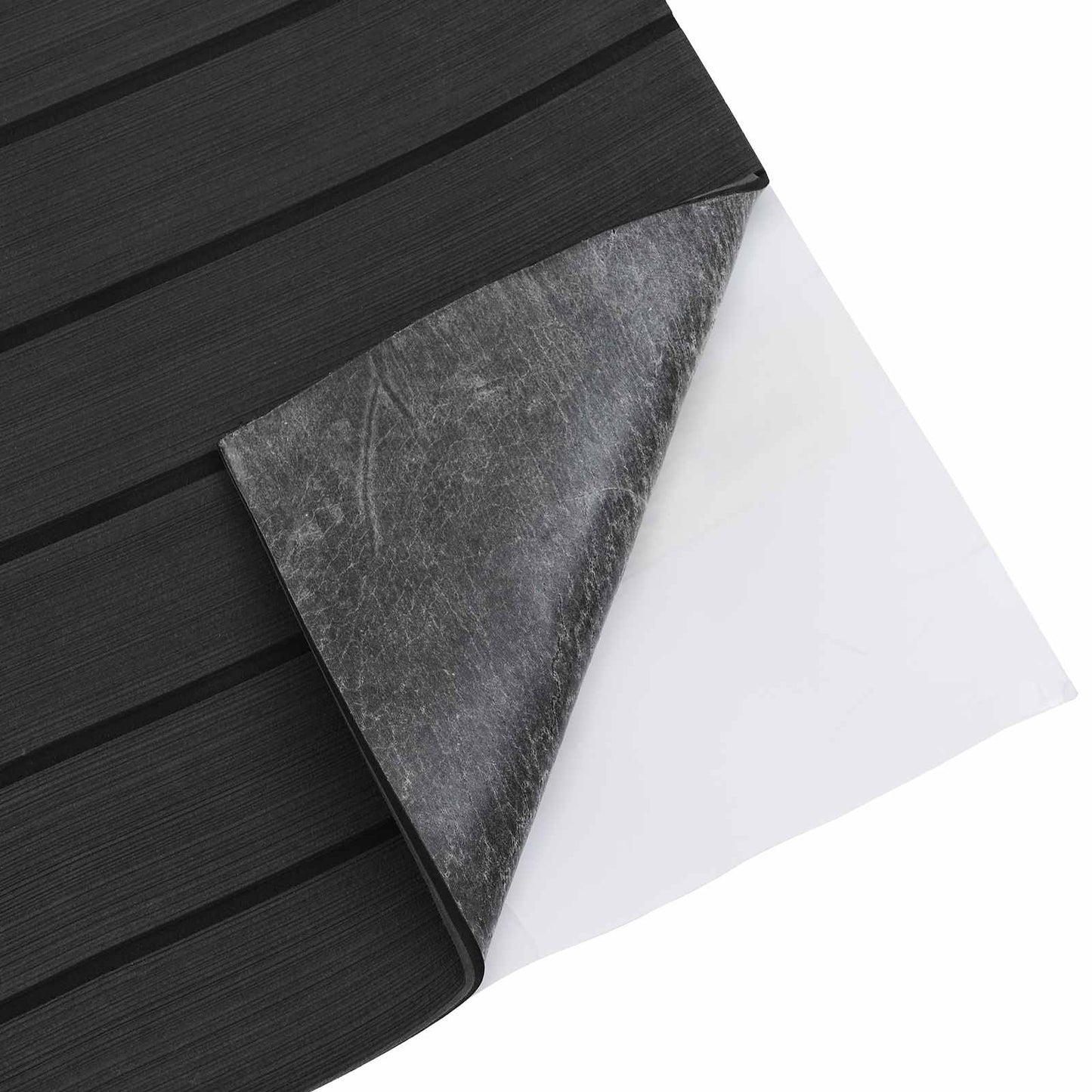 vidaXL Boat Mat Striped Dark Grey and Black 240 x 60 cm EVA