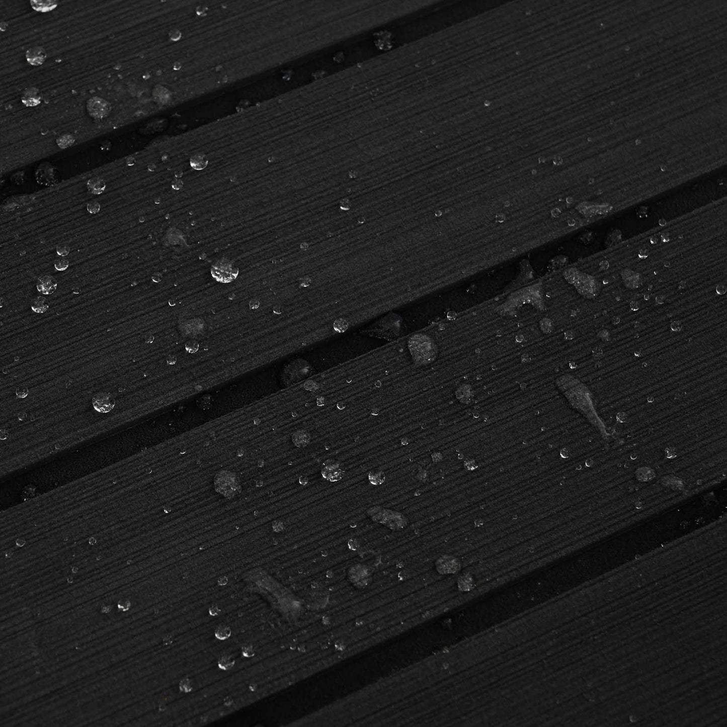 vidaXL Boat Mat Striped Dark Grey and Black 240 x 60 cm EVA