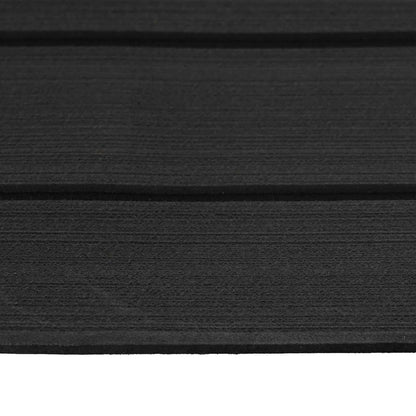 vidaXL Boat Mat Striped Dark Grey and Black 240 x 60 cm EVA