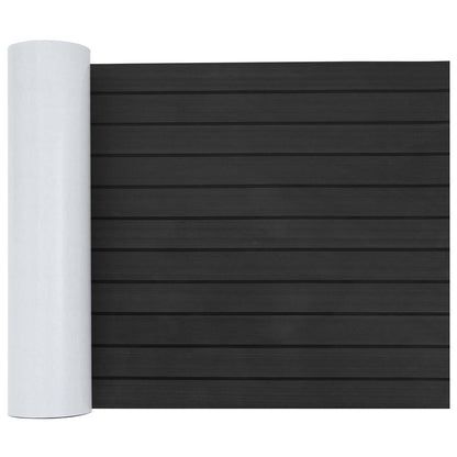 vidaXL Boat Mat Striped Dark Grey and Black 240 x 60 cm EVA