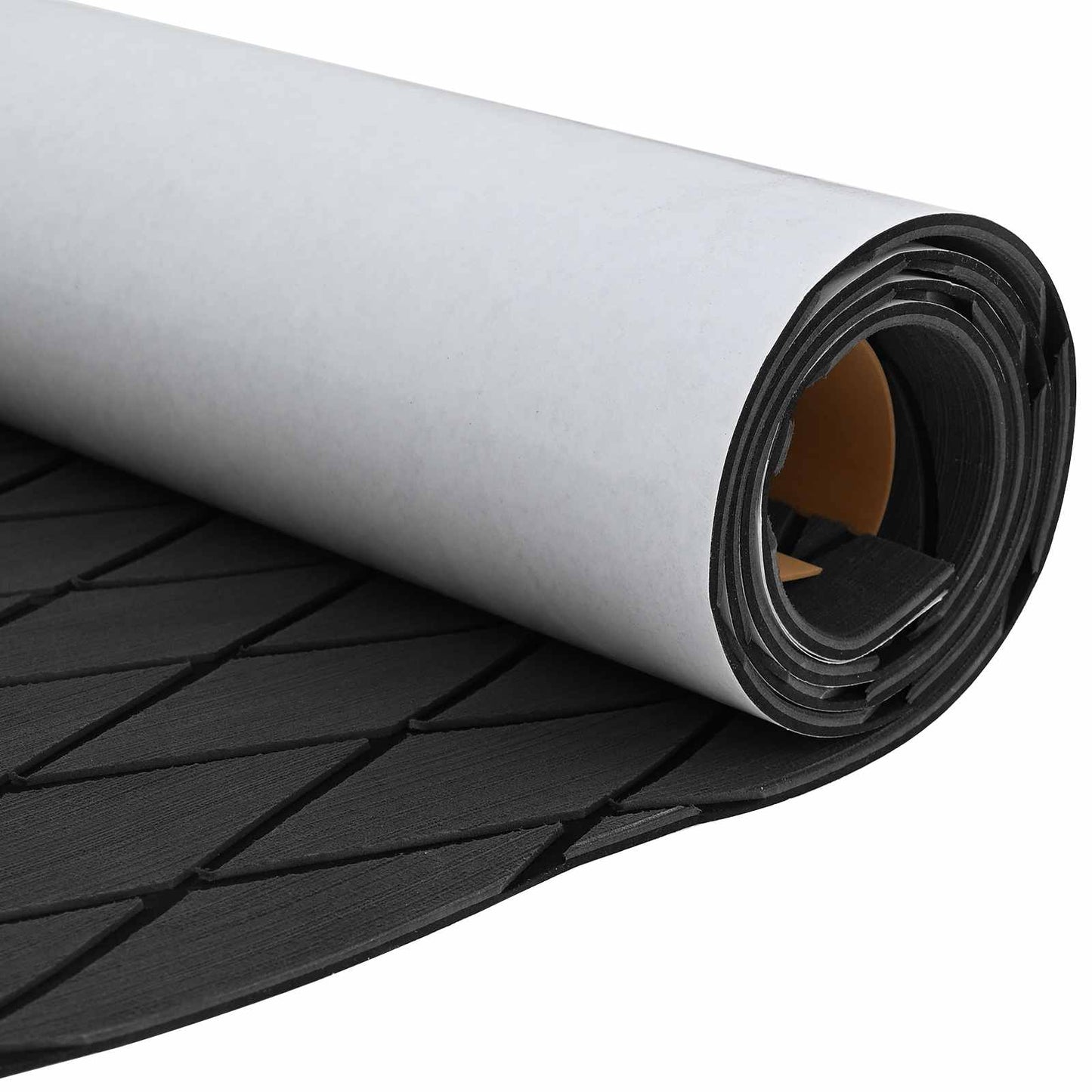 vidaXL Boat Mat Striped Dark Grey and Black 190 x 70 cm EVA