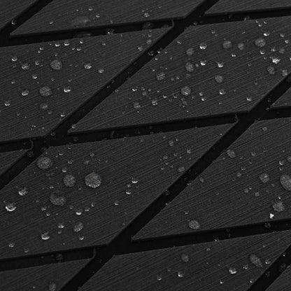 vidaXL Boat Mat Striped Dark Grey and Black 190 x 70 cm EVA