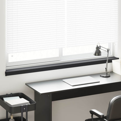 vidaXL Window Sill Anthracite with Wood Grain 160 x 15 x 4.5 cm PVC