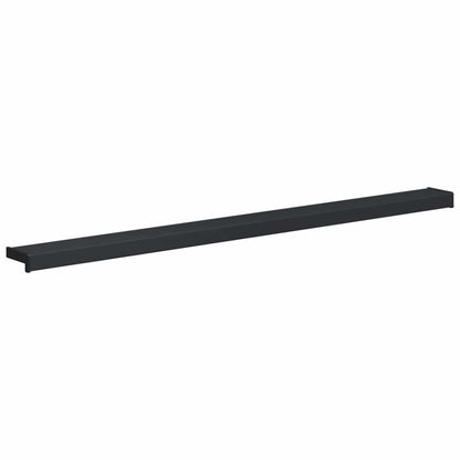 vidaXL Window Sill Anthracite with Wood Grain 160 x 15 x 4.5 cm PVC