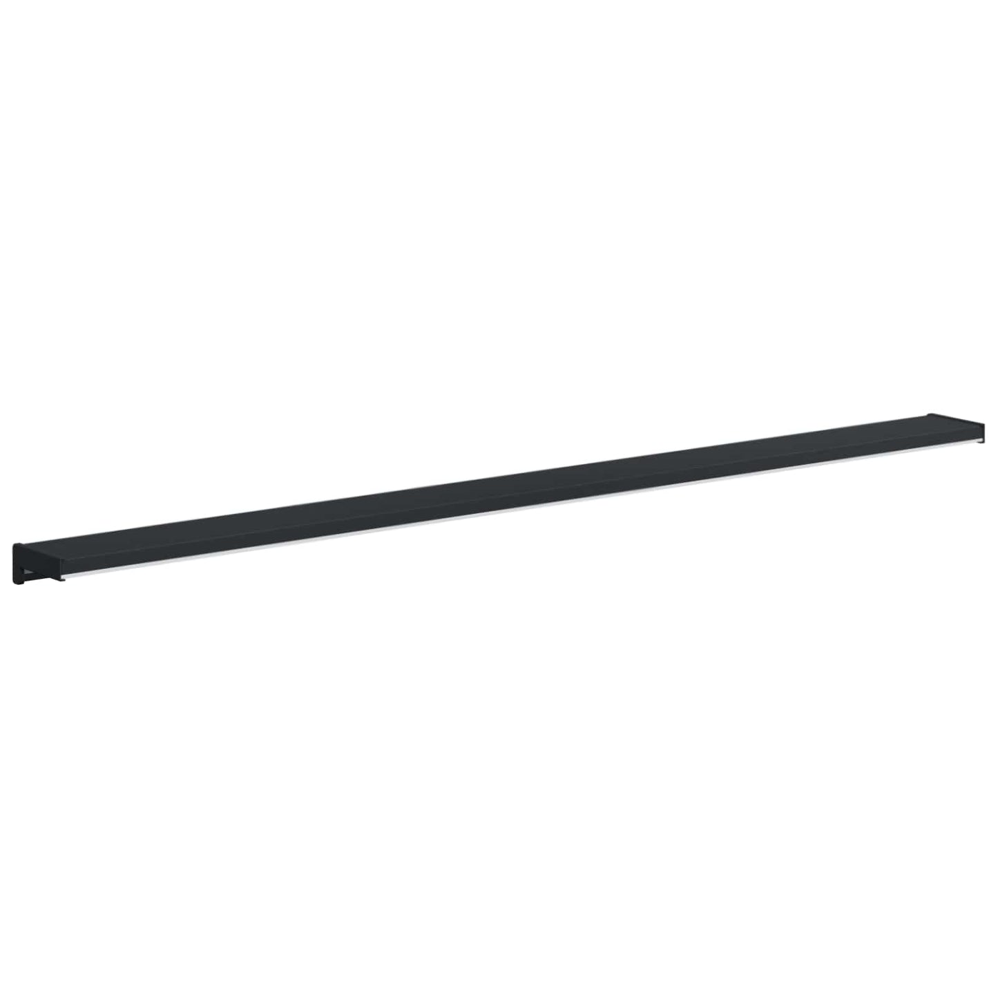 vidaXL Window Sill Anthracite with Wood Grain 160 x 15 x 4.5 cm PVC