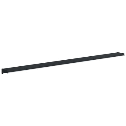 vidaXL Window Sill Anthracite with Wood Grain 160 x 15 x 4.5 cm PVC