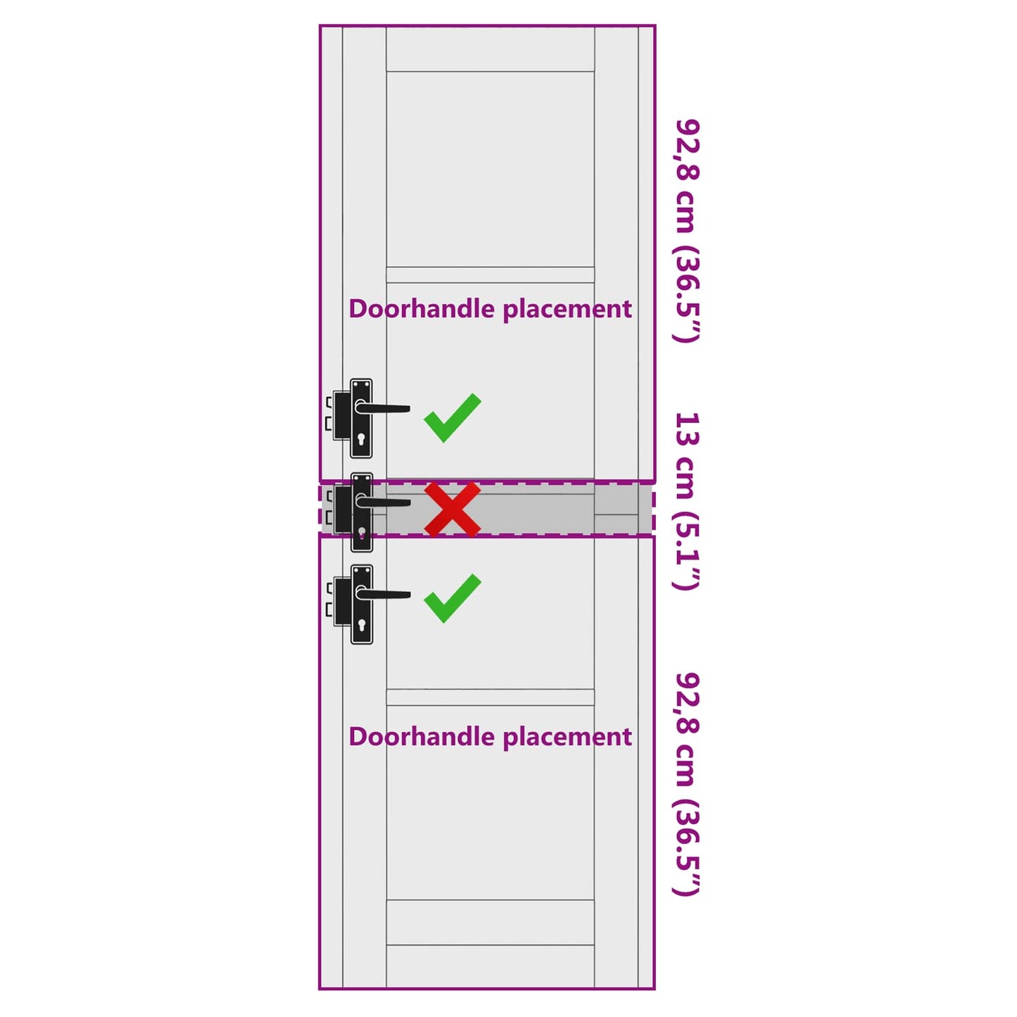 vidaXL Interior Door White 61 x 198.5 cm Plywood