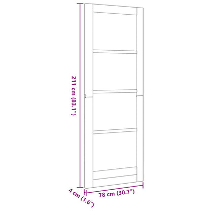 vidaXL Interior Door White 78 x 211 cm Plywood