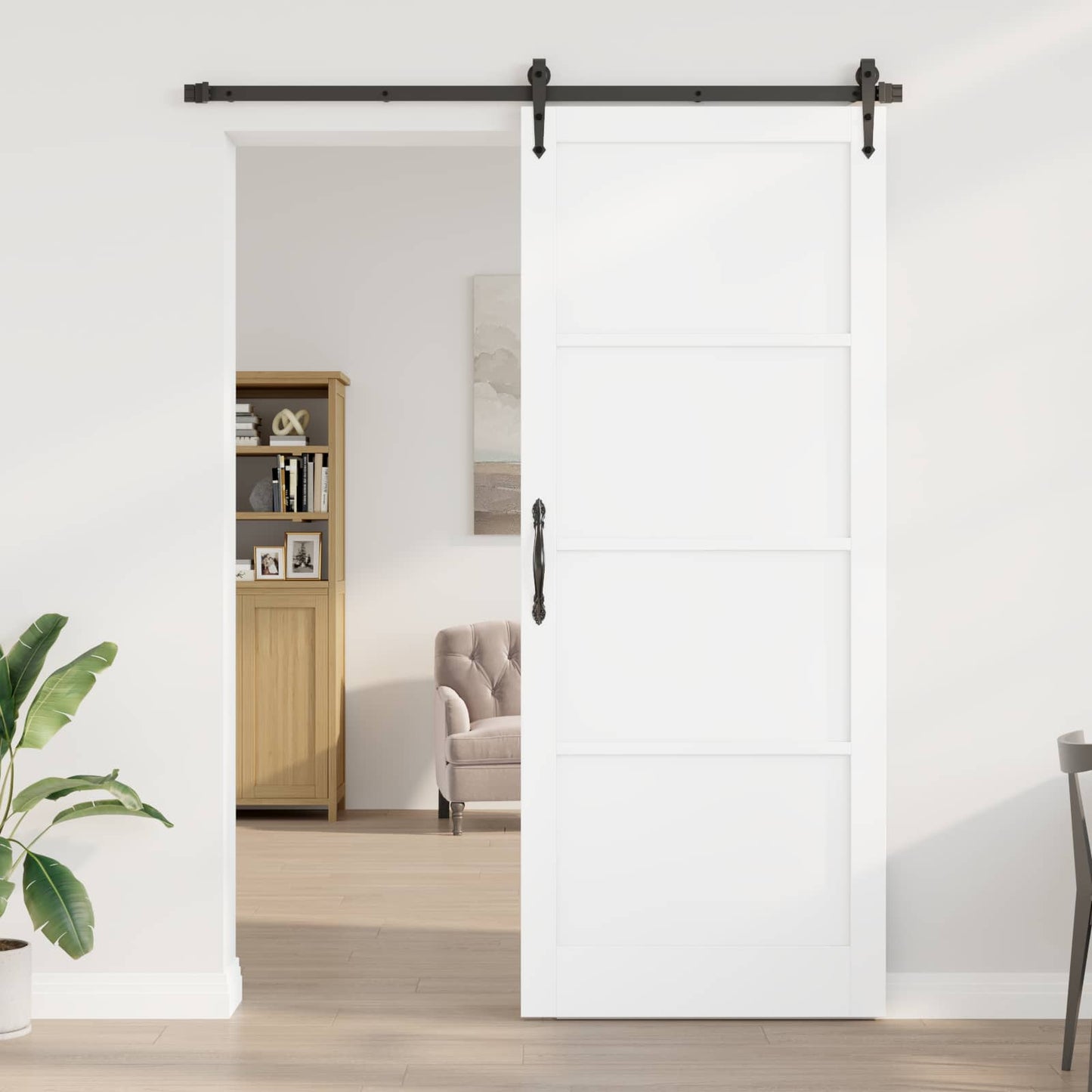 vidaXL Interior Door White 93 x 232 cm Plywood