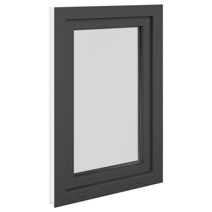vidaXL Tilt & Turn Basement Window RISOR 60 x 80 cm PVC and Glass
