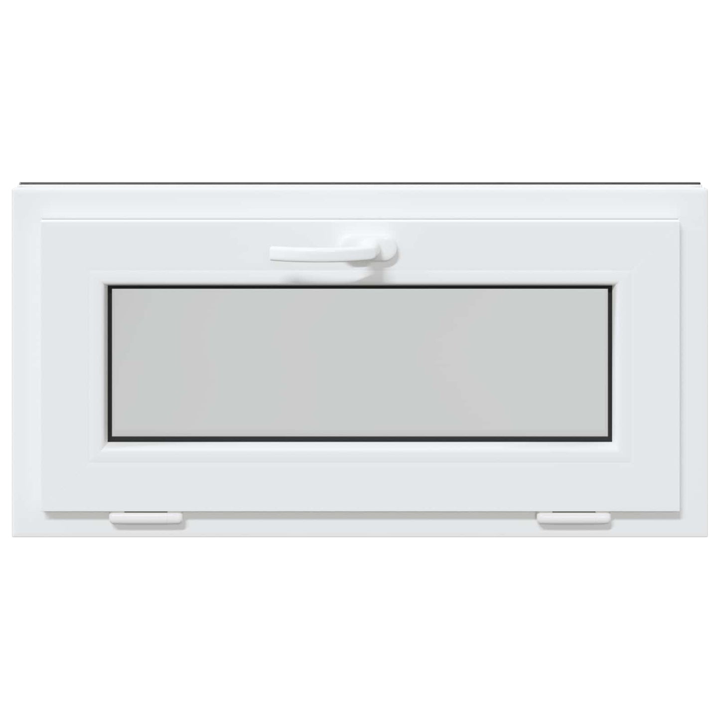 vidaXL Basement Window RISOR 80 x 40 cm PVC and Glass Anthracite