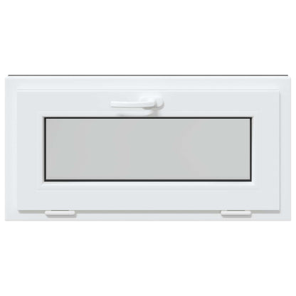vidaXL Basement Window RISOR 80 x 40 cm PVC and Glass Anthracite