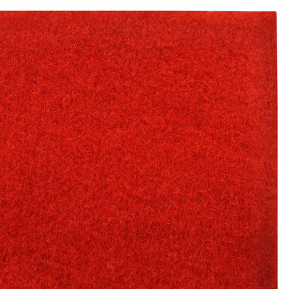 vidaXL Carpet Red 1 x 5 m Polyester