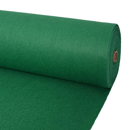 vidaXL Carpet Plain Green 1 x 12 m Fabric
