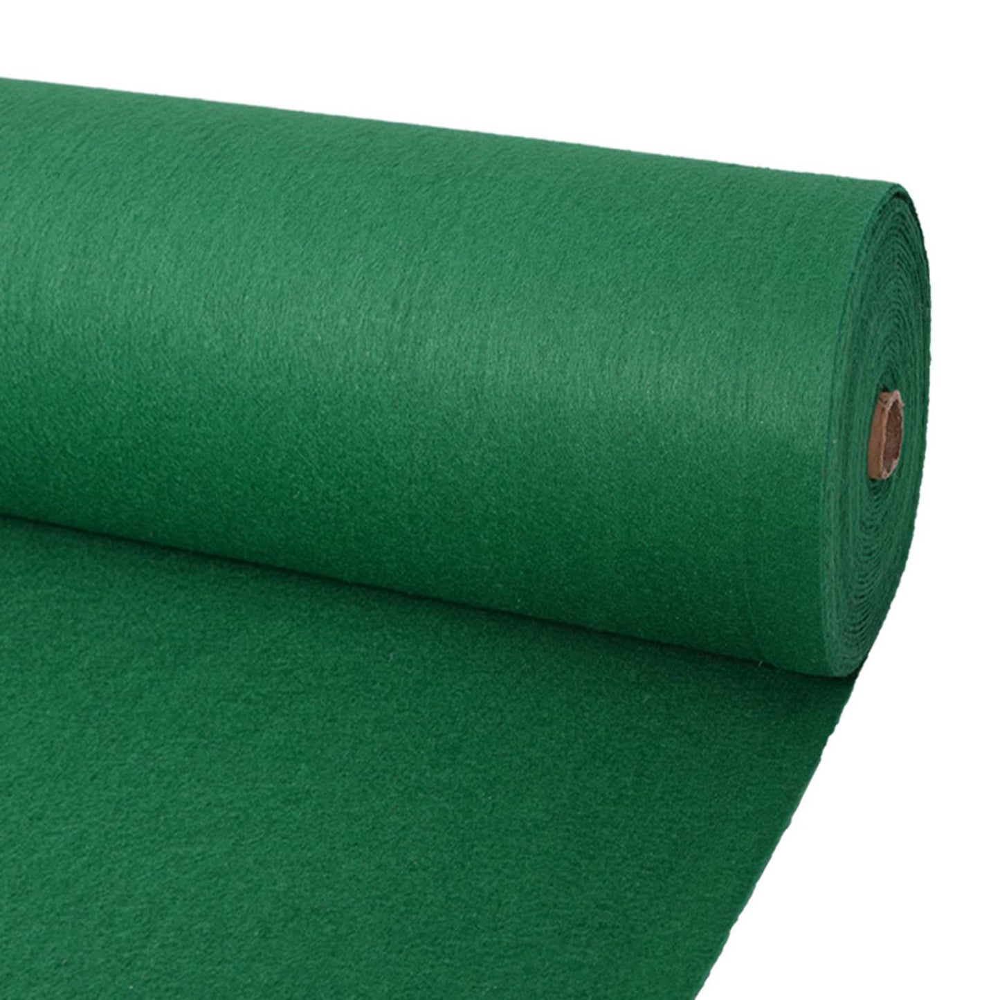 vidaXL Carpet Plain Green 1 x 24 m Fabric