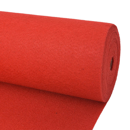 vidaXL Carpet Plain Red 1 x 12 m Fabric
