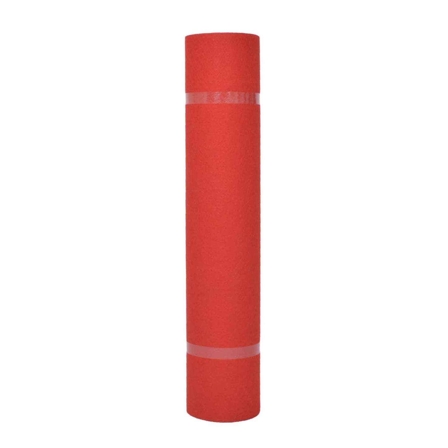 vidaXL Carpet Plain Red 1 x 24 m Fabric