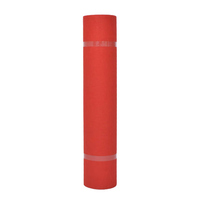 vidaXL Carpet Plain Red 1 x 24 m Fabric