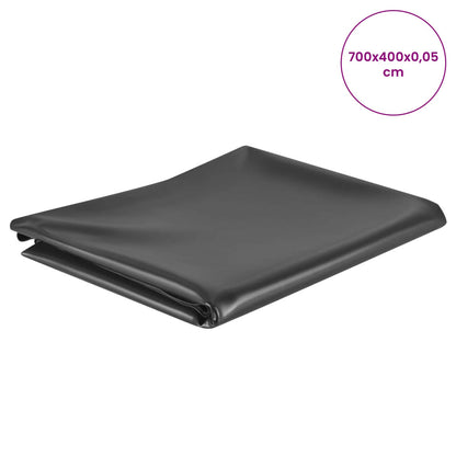 vidaXL Pond Liner 7 x 4 m PVC 0.5 mm Black