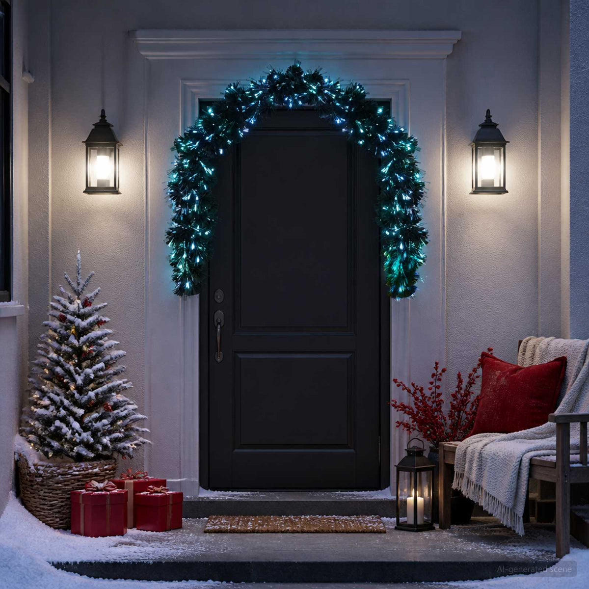 vidaXL Christmas Garland 48 LEDs Multicolour PVC