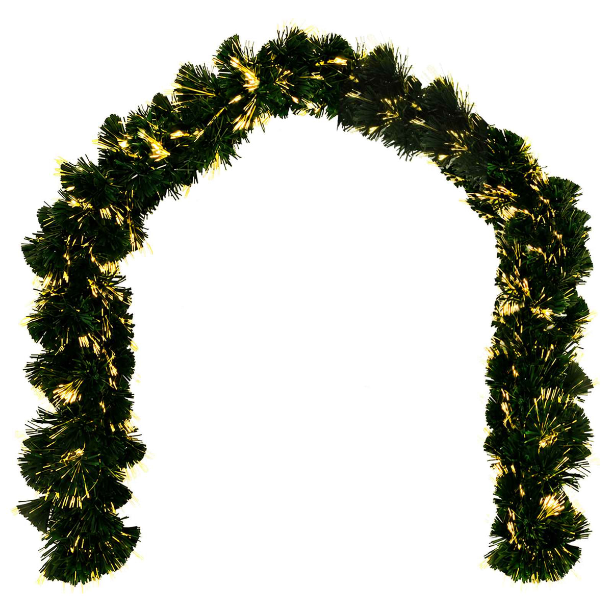 vidaXL Christmas Garland 48 LEDs Warm White PVC