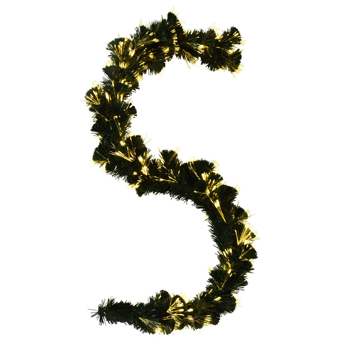 vidaXL Christmas Garland 48 LEDs Warm White PVC