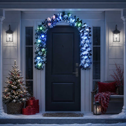 vidaXL Christmas Garland 200 cm 16 LEDs Multicolour PET