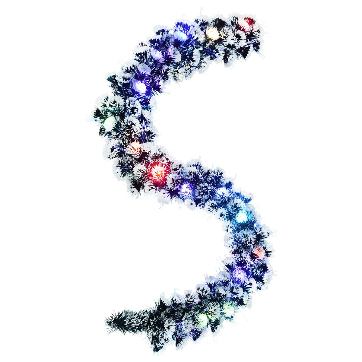 vidaXL Christmas Garland 200 cm 16 LEDs Multicolour PET